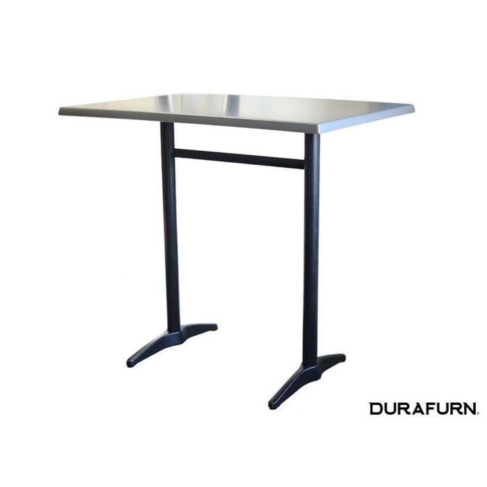 Durafurn Astoria Black BAR Twin Table Base - For 1200x800 tops