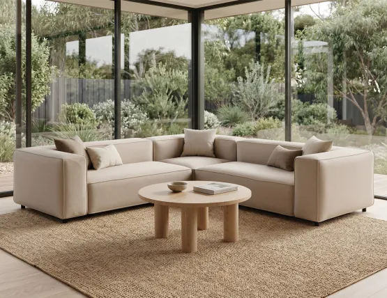 Nolia Modular Sofa - Corner - Beige, 104cm W