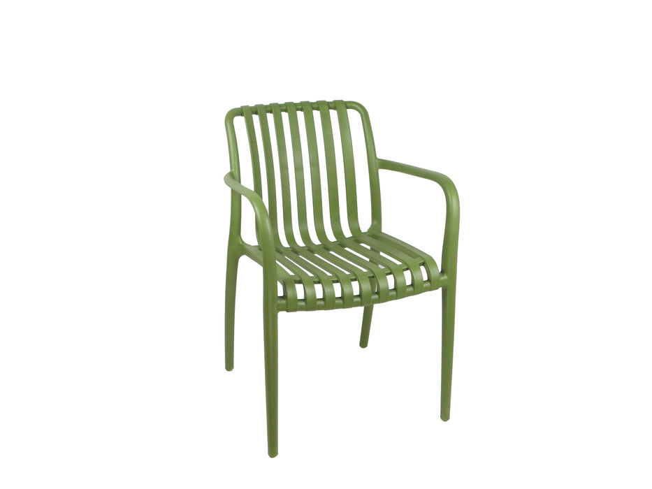 Green UV rated Outdoor Dining Chair