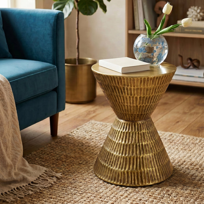 Gold Tempo Accent Table