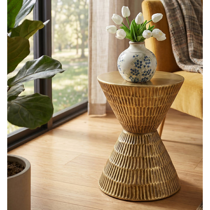 Gold Tempo Accent Table