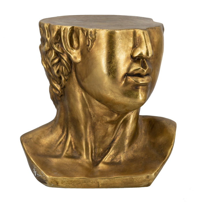 Golden Bust Accent Table