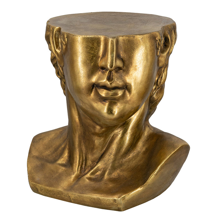 Golden Bust Accent Table