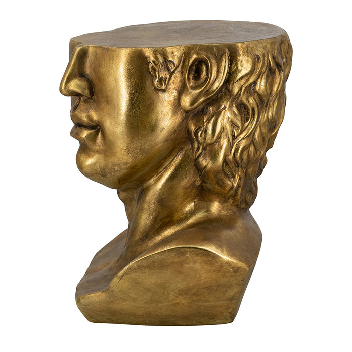 Golden Bust Accent Table