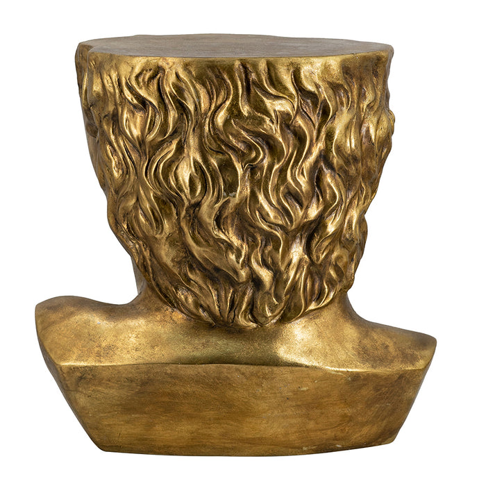 Golden Bust Accent Table