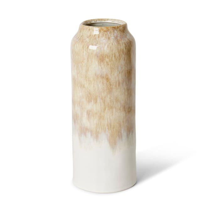 Jayden Tall Vase - Brown/Cream, 33cm (H)