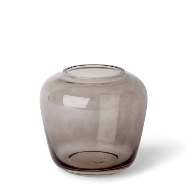 Brice Vase - Smoky Grey, 19cm (H)