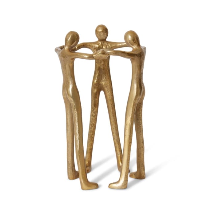 Friendship Sculpture - Antique Gold, 37cm (H)