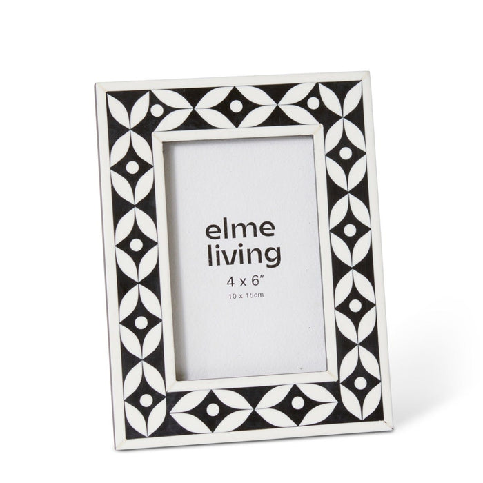 Ingrid 4x6" Photo Frame - Black/White, 23cm (H)
