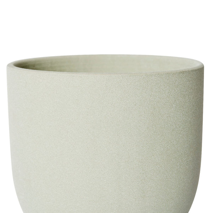 Allegra Pot w Saucer - Green, 18cm (H)