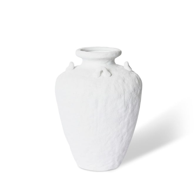 Aziza Vase - White, 45cm (H)