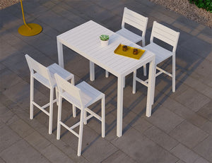 Halki Table - Outdoor - High Bar - 125cm x 65cm - White