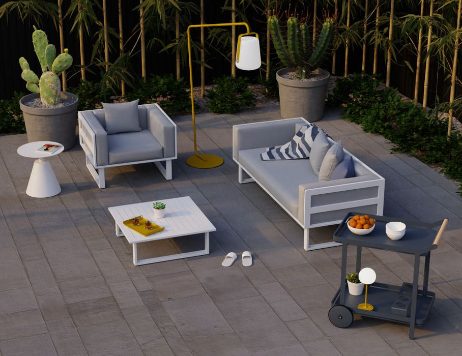 Vivara Outdoor Coffee Table 85x85cm - White