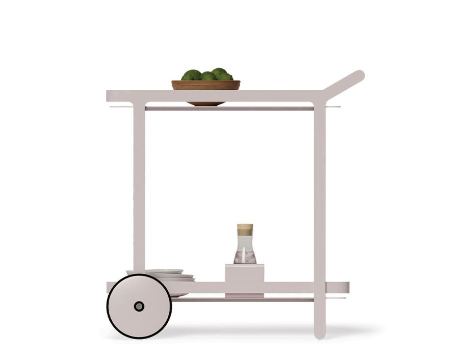 Imola Outdoor Bar Cart - Pale Pink Blush