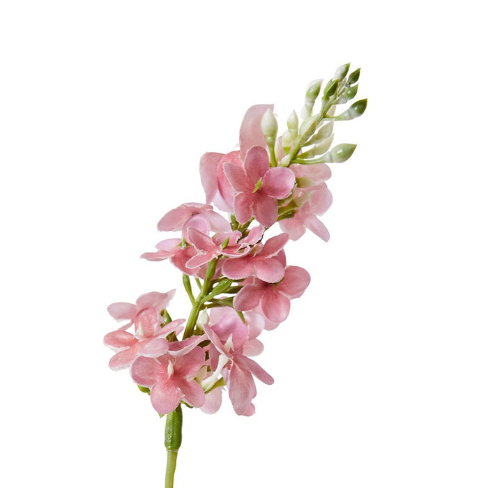 Larkspur Spray Pack of 12 - Pink, 62cm (H)
