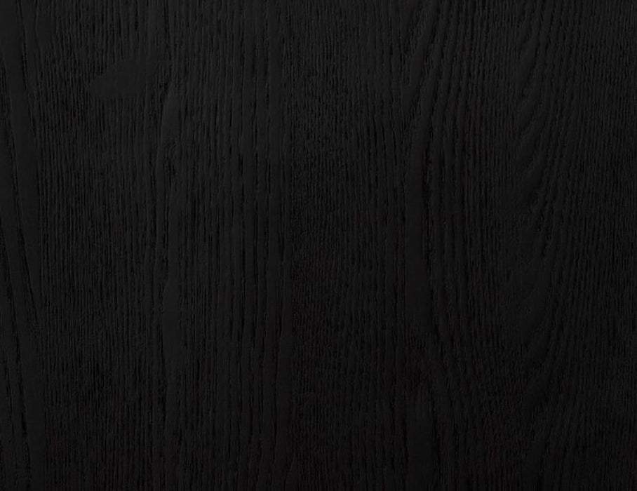 Zara Stool - Black - Upholstered - 75cm Seat Height Vintage Black Vegan Leather Seat Pad