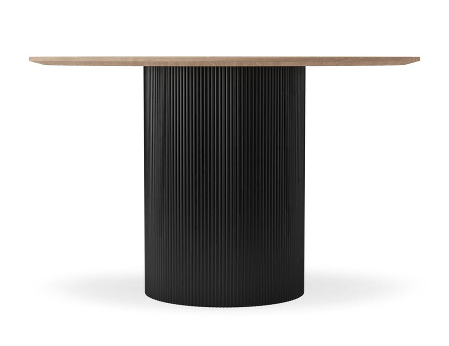 Mimi Dining Table - Black - Natural - 120cm