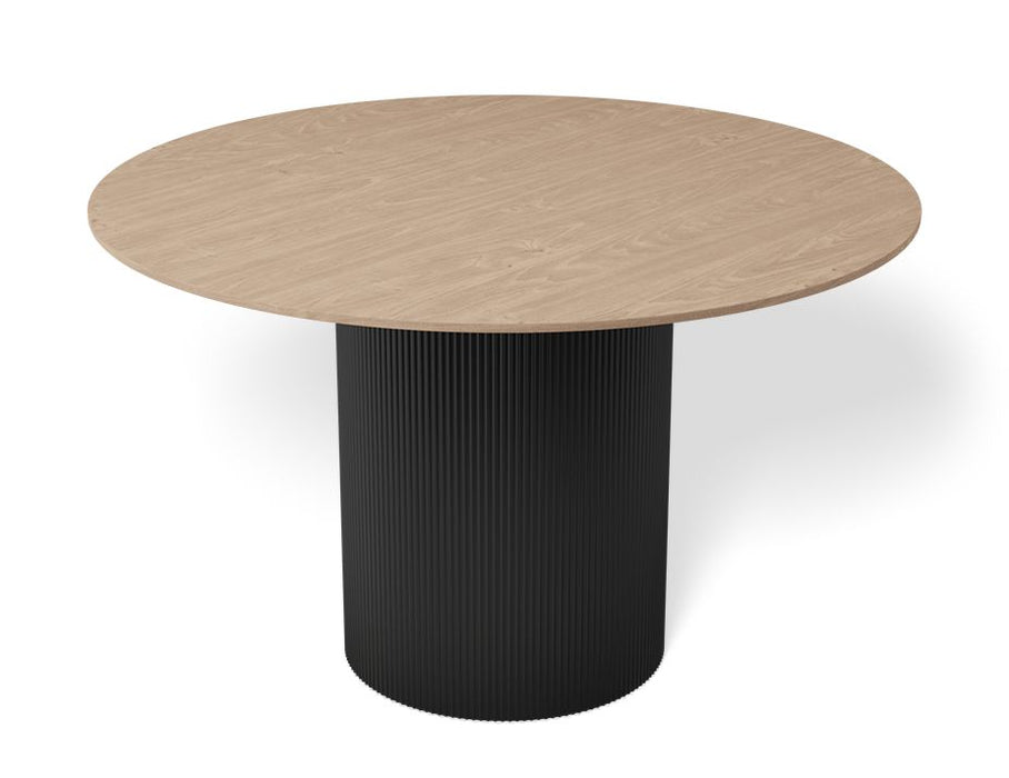 Mimi Dining Table - Black - Natural - 120cm