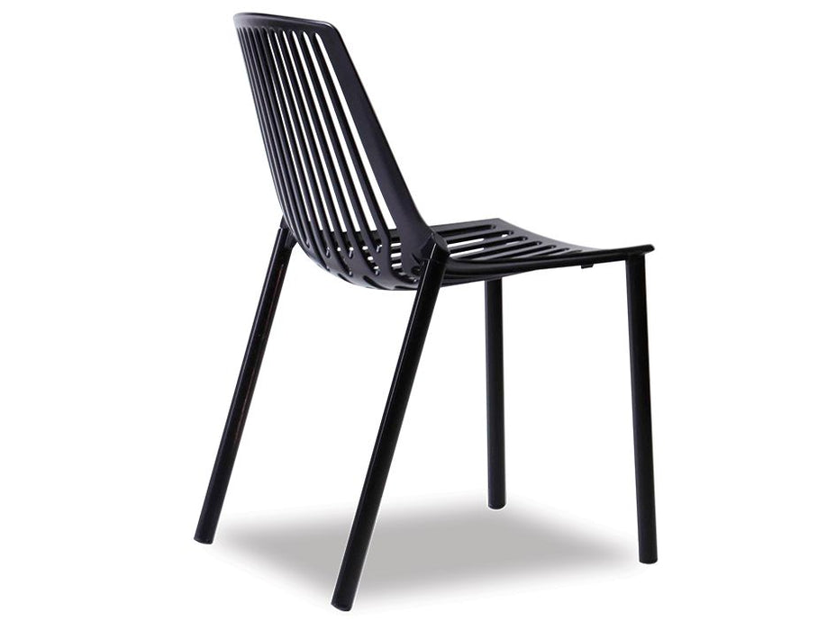 Alby Black Outdoor Metal Chair