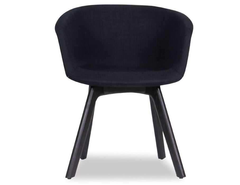 Lonsdale Armchair - Black - Black Fabric