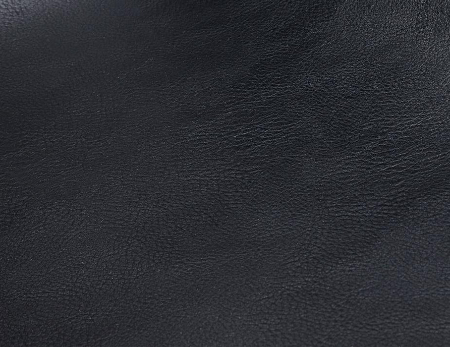 Zara Chair - Black - Upholstered - Vintage Black Vegan Leather Seat Pad