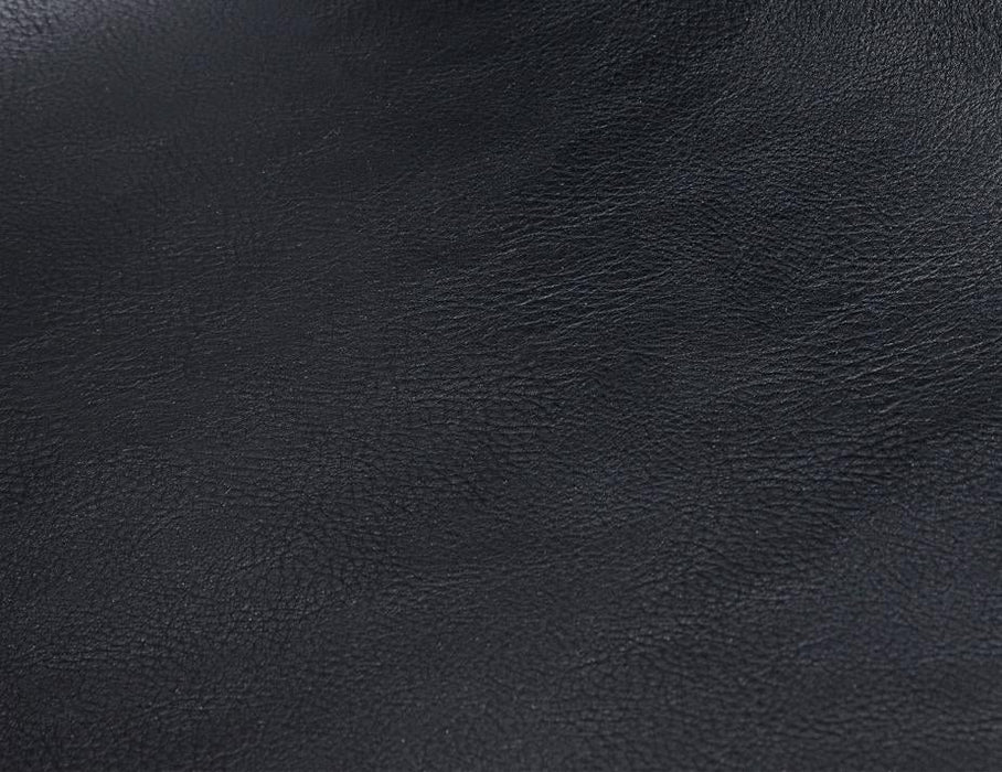 Zara Stool - Black - Upholstered - 75cm Seat Height Vintage Black Vegan Leather Seat Pad