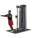 Body-Solid Pro Dual Cable Column Machine - (95kg Weight Stack)