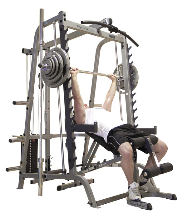 Body-Solid Series 7 - Smith Machine and Half Rack