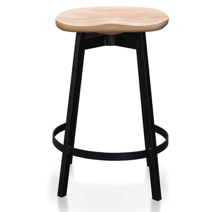 CBS2565-SU Bar Stool In Matt Black - Natural