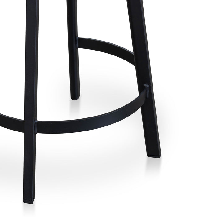 CBS2565-SU Bar Stool In Matt Black - Natural