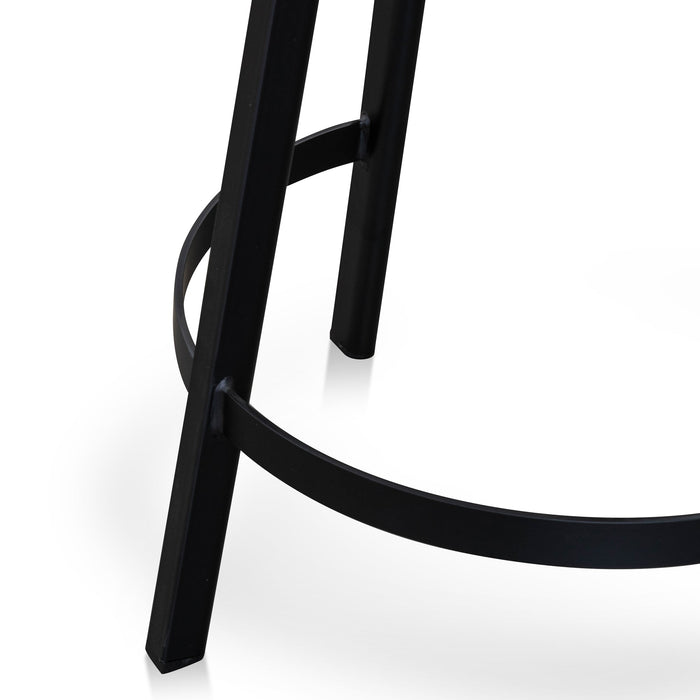 CBS2565-SU Bar Stool In Matt Black - Natural