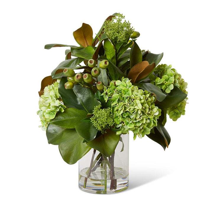 Hydrangea Mix Green (DS) - Green/Clear, 51cm (H)