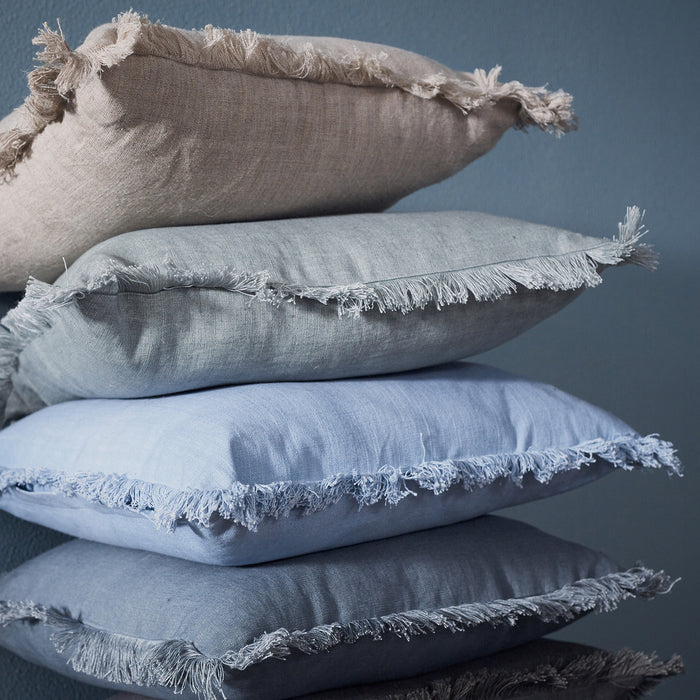 Indira Minty Fringe Cushion Cover 50x50