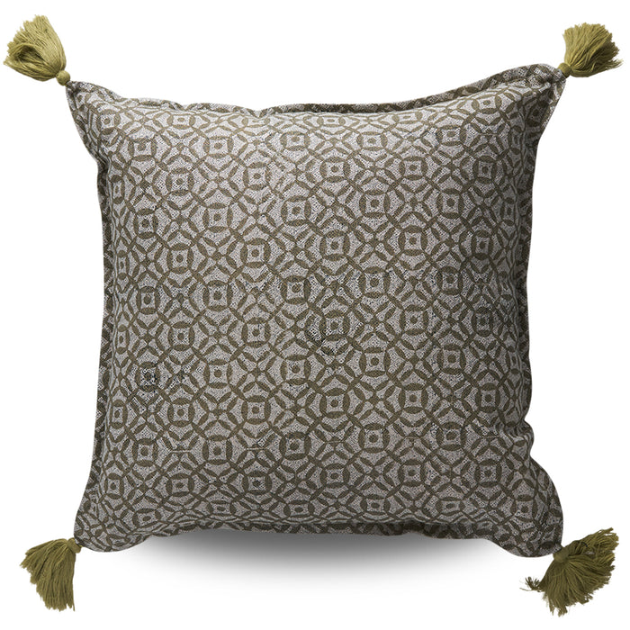 Babbington Glaze Cushion Cover Olive 50x50