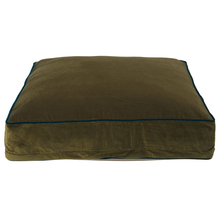 Classic Square Floor Cushion Cover Olive 75x75x15