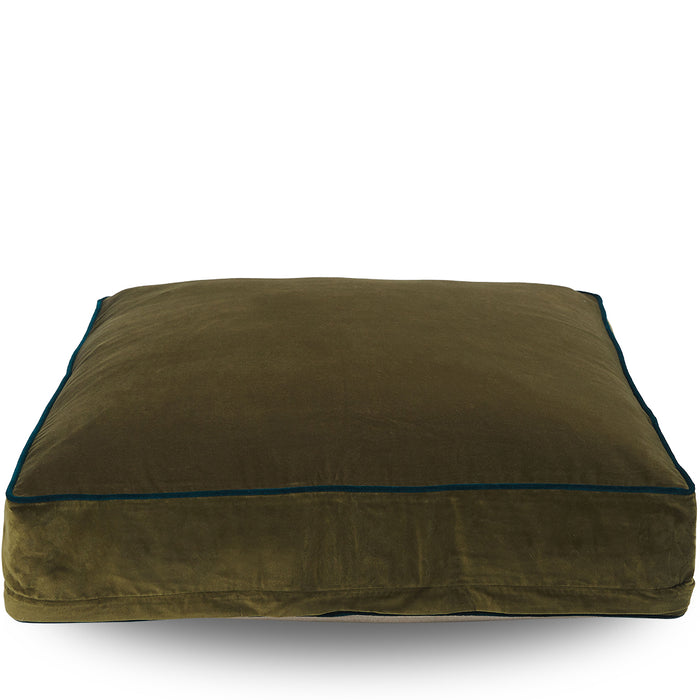 Classic Square Floor Cushion Cover Olive 75x75x15