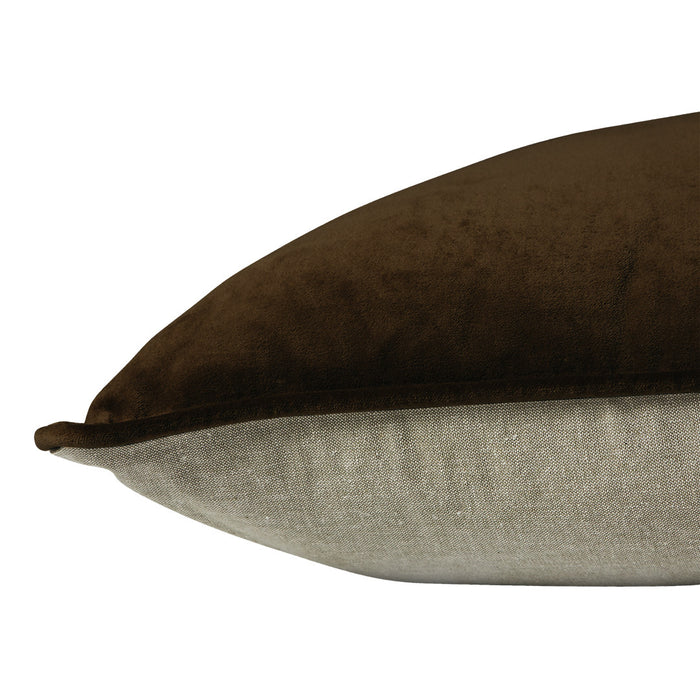 Classic Velvet Cushion Cover Walnut 50x50