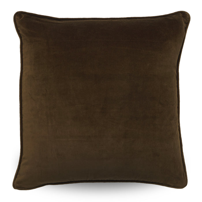 Classic Velvet Cushion Cover Walnut 50x50