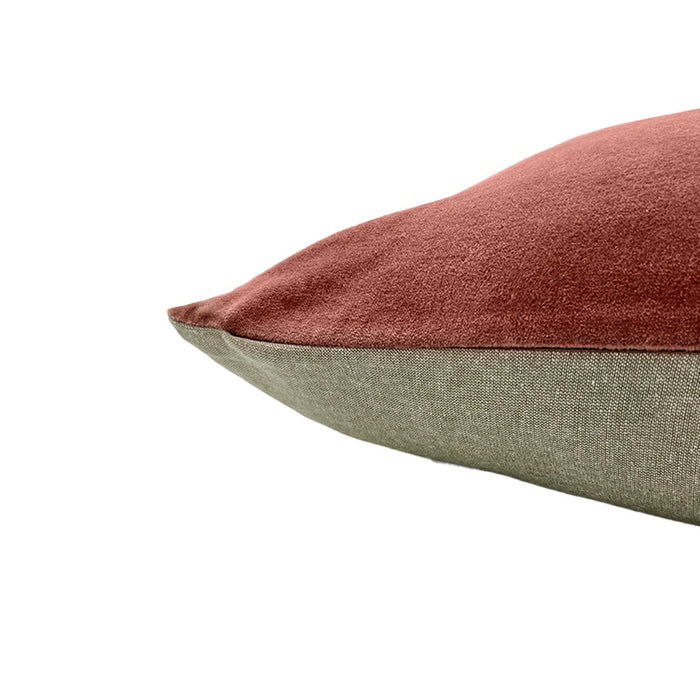 Classic Rect Velvet Cushion Cover Rouge 40x60