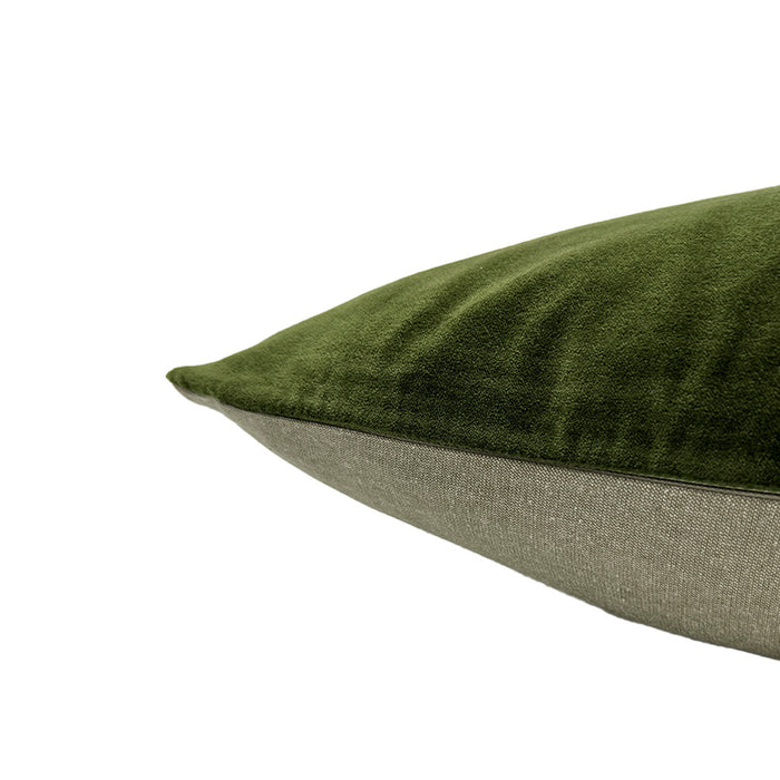 Classic Rect Velvet Cushion Cover Pine 40x60