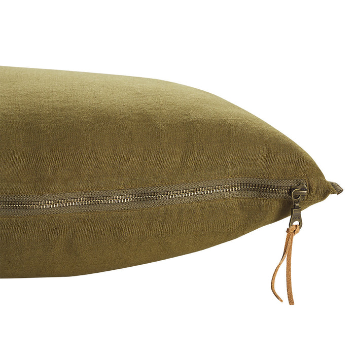 Panama Linden Cushion Cover Olive 50x50