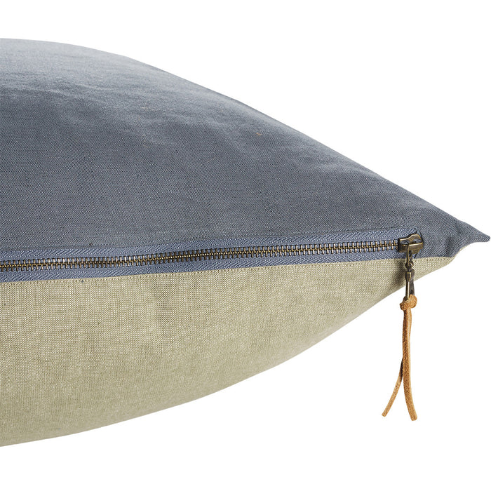 Panama Floor Cushion Cover Denim 75x75