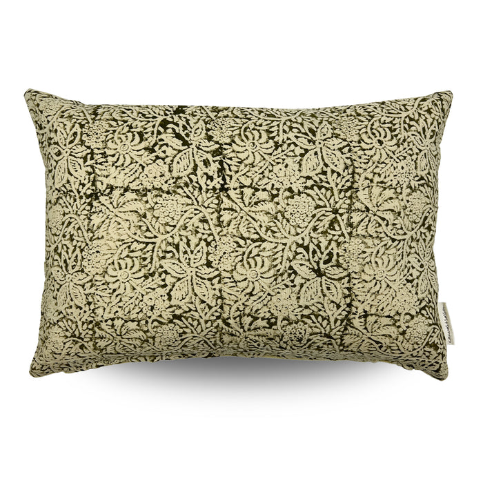 Clovelly Morris Cushion Cover Olive 40x60