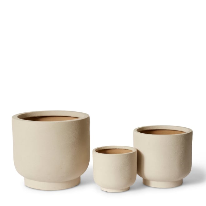 Anders Planter Set 3 w Hole (Outdoor) - Grey, 23cm (H)