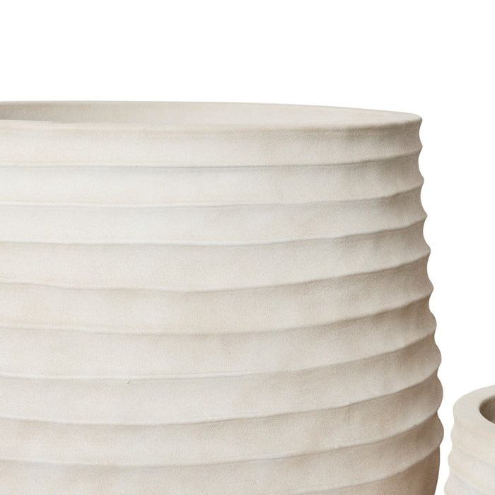 Knox Stonelite Planter Set of 3 (Outdoor) - Beige, 28cm (H)