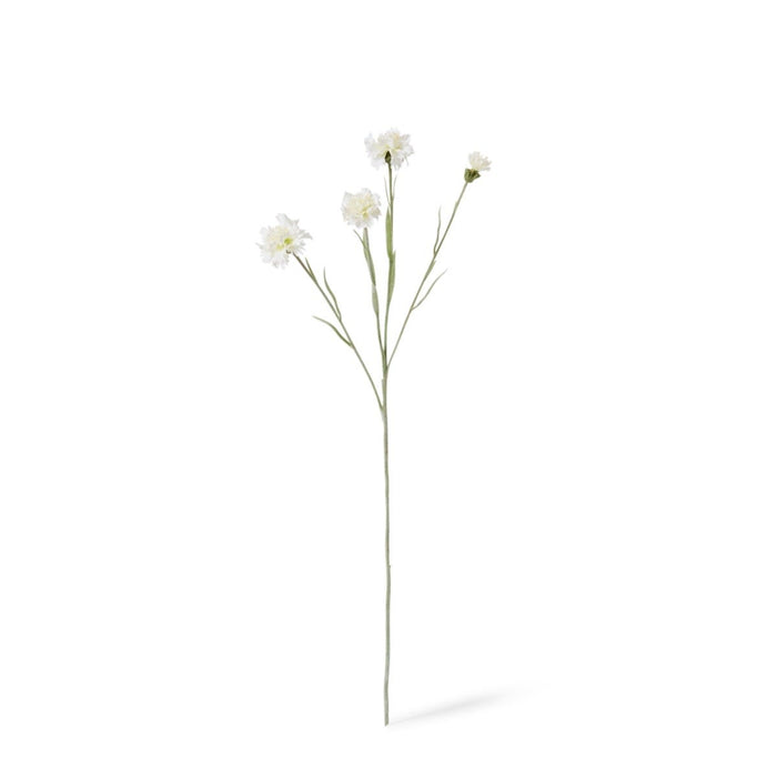 Corn Flower Spray Pack of 12 - White, 61cm (H)