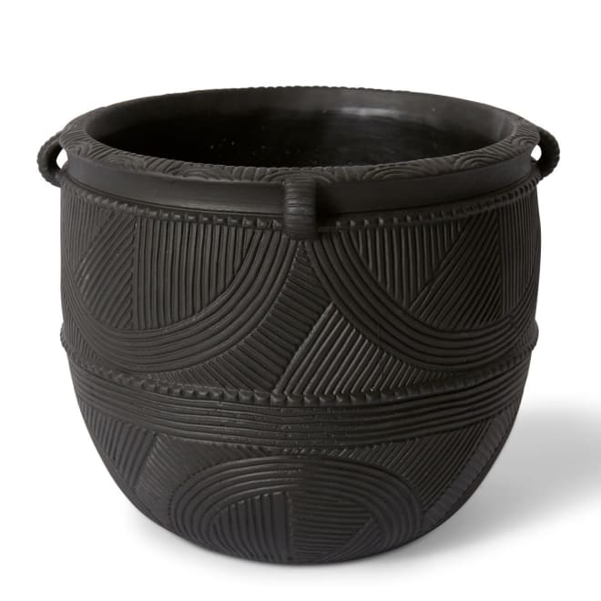 Izaak Pot - Black, 21cm (H)
