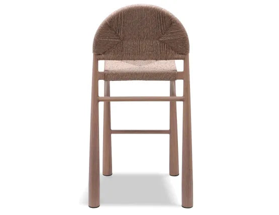 Calete Bar Stool - Outdoor - Rope, Wood, 108cm H