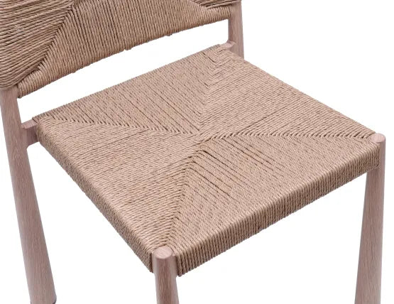 Calete Dining Chair - Outdoor - Rope, Wood