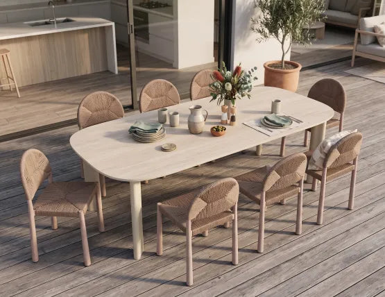 Calete Dining Chair - Outdoor - Rope, Wood